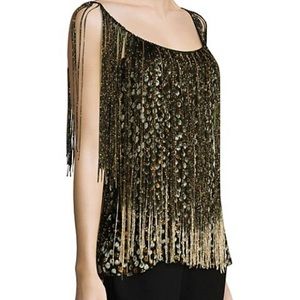 Ellie Tahari Jacobia Fringe Shirt